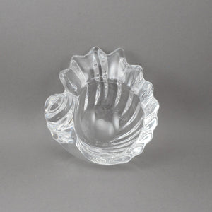 Vintage Vannes France Art Glass Shell Seashell Bowl Candy Ring Trinket Dish