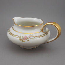 Load image into Gallery viewer, Excellent Theodore Haviland Limoges France China Creamer - Schleiger 635 Pattern - Pink Rose Flowers, Gold on White - French Porcelain - Mint Estate Condition