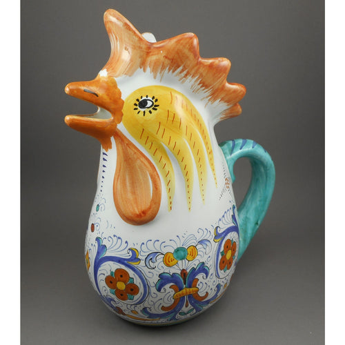 Excellent Vintage Cama Deruta Rooster Pitcher - 9.75
