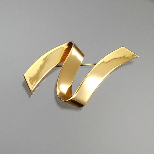 Pristine Vintage Monet Brooch Lapel Pin - Large 3