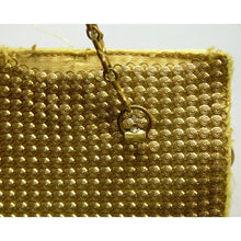 Load image into Gallery viewer, Vintage Whiting &amp; Davis Gold Metal Mesh Evening Bag Handbag Purse Chain Straps
