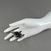 Load image into Gallery viewer, Vintage Navajo Artist Johnson Yazzie Signed Y Black Onyx Sterling Silver Pendant