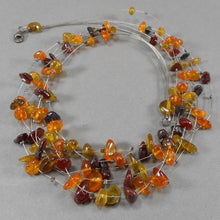 Load image into Gallery viewer, Vintage Natural Genuine Amber Polished Nugget Beads Necklace