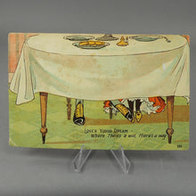 Load image into Gallery viewer, Lot of 7 Antique Vintage Original Post Cards - Funny Love Theme Greetings - circa 1910 - Used and Unused - People Couples Humor Naughty Nice