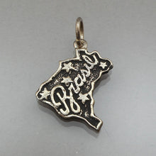 Load image into Gallery viewer, Vintage Brasil Brazil Map Bracelet Charm or Pendant - Sterling Silver Travel Souvenir Jewelry