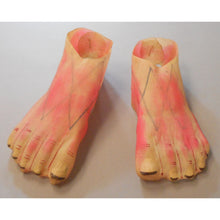 Load image into Gallery viewer, Rare Vintage Frankenstein Monster Halloween Costume Feet - Painted Gauze Fabric