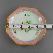 Load image into Gallery viewer, 3 Vintage Adams Calyx Ware Lowesoft Pattern Demitasse Cups and Saucer Sets + 1 Replacement Saucer - Circa 1930 English Ironstone - Pale Blue Green with Pink Flowers - Made in England