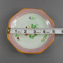 Load image into Gallery viewer, 3 Vintage Adams Calyx Ware Lowesoft Pattern Demitasse Cups and Saucer Sets + 1 Replacement Saucer - Circa 1930 English Ironstone - Pale Blue Green with Pink Flowers - Made in England