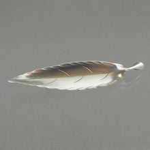 Load image into Gallery viewer, Vintage Handmade circa 1950 Stuart Nye Sterling Silver Brooch - Retro / Mid Century Modern Era Leaf Design Pin - Signed Fine Estate Jewelry