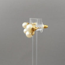 Load image into Gallery viewer, Vintage 1970s Richelieu Earrings - Gold Tone, Faux Pearl - Stud Pierced Post - Signed Designer Estate Costume Jewelry