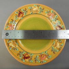 Load image into Gallery viewer, 4 Vintage Handmade Veronique Pichon French Rose Design Salad Dessert 8&quot; Plates - Studio Artisan Pottery, Uzes, France