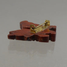 Load image into Gallery viewer, Vintage Handmade Skunk Brooch Lapel Pin - Hand Carved and Painted Wood - Folk Art Jewelry