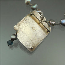 Load image into Gallery viewer, Vintage Handcrafted Brooch Pendant Bead Necklace Sterling Silver Baroque Pearls