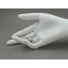Load image into Gallery viewer, Vintage Handmade Sterling Silver Threader Earrings - Ball and Wire Minimalist Design - Artisan Crafted Studio Jewelry