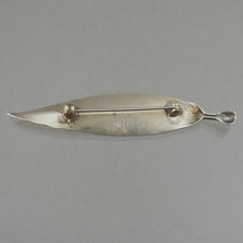 Load image into Gallery viewer, Vintage Handmade circa 1950 Stuart Nye Sterling Silver Brooch - Retro / Mid Century Modern Era Leaf Design Pin - Signed Fine Estate Jewelry