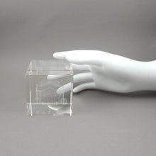 Load image into Gallery viewer, Tsinghua University Laser Etched Crystal Glass Cube Paperweight 3D Haidian, Beijing, China Souvenir
