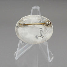 Load image into Gallery viewer, Vintage Handmade Drusy Quartz Sterling Silver Brooch - Natural Purple Stone - Artisan Crafted, Southwestern Style Pin