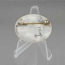 Load image into Gallery viewer, Vintage Handmade Drusy Quartz Sterling Silver Brooch - Natural Purple Stone - Artisan Crafted, Southwestern Style Pin