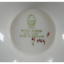 Load image into Gallery viewer, 4 Wedgwood Bone China Soup Bowl and Saucer Sets - Florentine Pattern W4219, Gold Gilding on White - Dragons Griffins - Footed and Handled - Old Green Urn Backstamp Mark - Excellent Estate Condition