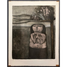 Load image into Gallery viewer, Federico Castellon Original Print - The Omus, 1965 - Color Lithograph, Signed and Numbered