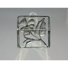 Load image into Gallery viewer, Vintage Sterling Silver Arts &amp; Crafts Style Brooch Flower Pin Estate Jewelry