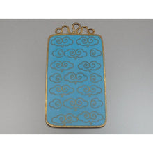 Load image into Gallery viewer, Vintage Cloisonné Enamel Chinese Pendant Plaque Double Sided Bird Flowers Brass