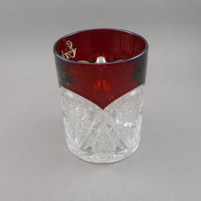 Load image into Gallery viewer, Antique 1899 Philadelphia PA Export Expo Souvenir Ruby Red Flash Glass Mug Cup