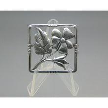 Load image into Gallery viewer, Vintage Sterling Silver Arts &amp; Crafts Style Brooch Flower Pin Estate Jewelry