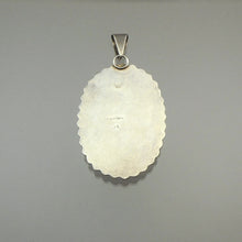 Load image into Gallery viewer, Vintage Mexican Artisan Crafted Pendant - Leopard Jasper and Sterling Silver - Handmade in Mexico