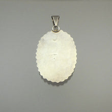 Load image into Gallery viewer, Vintage Leopard Jasper and Sterling Silver Mexican Artisan Crafted Pendant - Handmade in Mexico