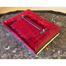 Load image into Gallery viewer, Antique Victorian Celluloid Photo Album with Velvet Stand for CDV Cabinet Cards