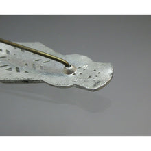 Load image into Gallery viewer, Antique Art Deco Signed WMCA Brooch - Silver White Metal Casters Association Rhinestone Pin