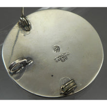 Load image into Gallery viewer, Vintage Taxco Mexican Artisan Brooch / Pendant - Sterling Silver Mayan Calendar Pin - Hand Made in Mexico, Signed EMF, Eagle Mark