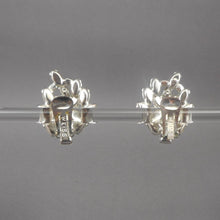 Load image into Gallery viewer, Large Vintage 1950s Weiss Rhinestone Clip On Earrings - Signed Designer Costume Jewelry