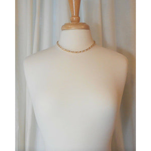Unused Vintage Gold Vermeil Plated Sterling Silver Necklace Hoop Earring Set