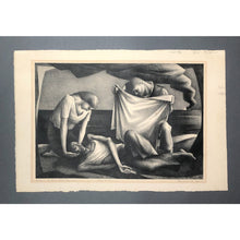 Load image into Gallery viewer, Benton Spruance Original Print - From the Sea, 1943, WPA Era - Lithograph, Signed and Numbered Ed. 35