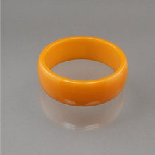 Load image into Gallery viewer, Vintage Authentic Bakelite Bracelet - Opaque Plastic Bangle in Butterscotch Yellow Gold