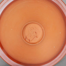 Load image into Gallery viewer, Arne Ase Ceramic Bowls, Set of 6 - Blue Green Pink Glaze, Terra Cotta Color Pottery - Norwegian Artist, Signed ASE