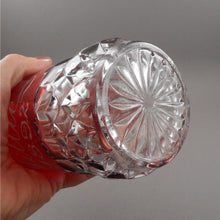 Load image into Gallery viewer, &quot;Tillie 1892&quot; - Antique Souvenir Ruby Stain Glass Mug - Victorian Etched Red Flash Pressed Glass Cup