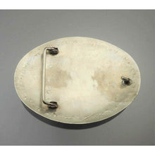 Load image into Gallery viewer, Vtg Navajo Native American * Belt Buckle Silver Buffalo Nickels Turquoise Eagle