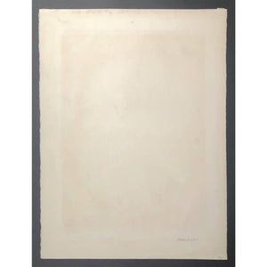 Benton Spruance Original Print - Hamadryas Ape, 1951 - Lithograph, Signed, Limited Edition of 30 - Baboon