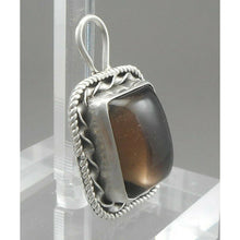 Load image into Gallery viewer, Vintage Southwestern Style Smoky Quartz Sterling Silver Pendant Natural Gemstone