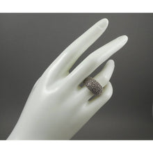 Load image into Gallery viewer, Vintage J. (Jessica) Hengen Signed American Artisan Crafted Band Ring - Size 6.5 - Granulated Sterling Silver Hinged Bangle - Hand Made in New York USA