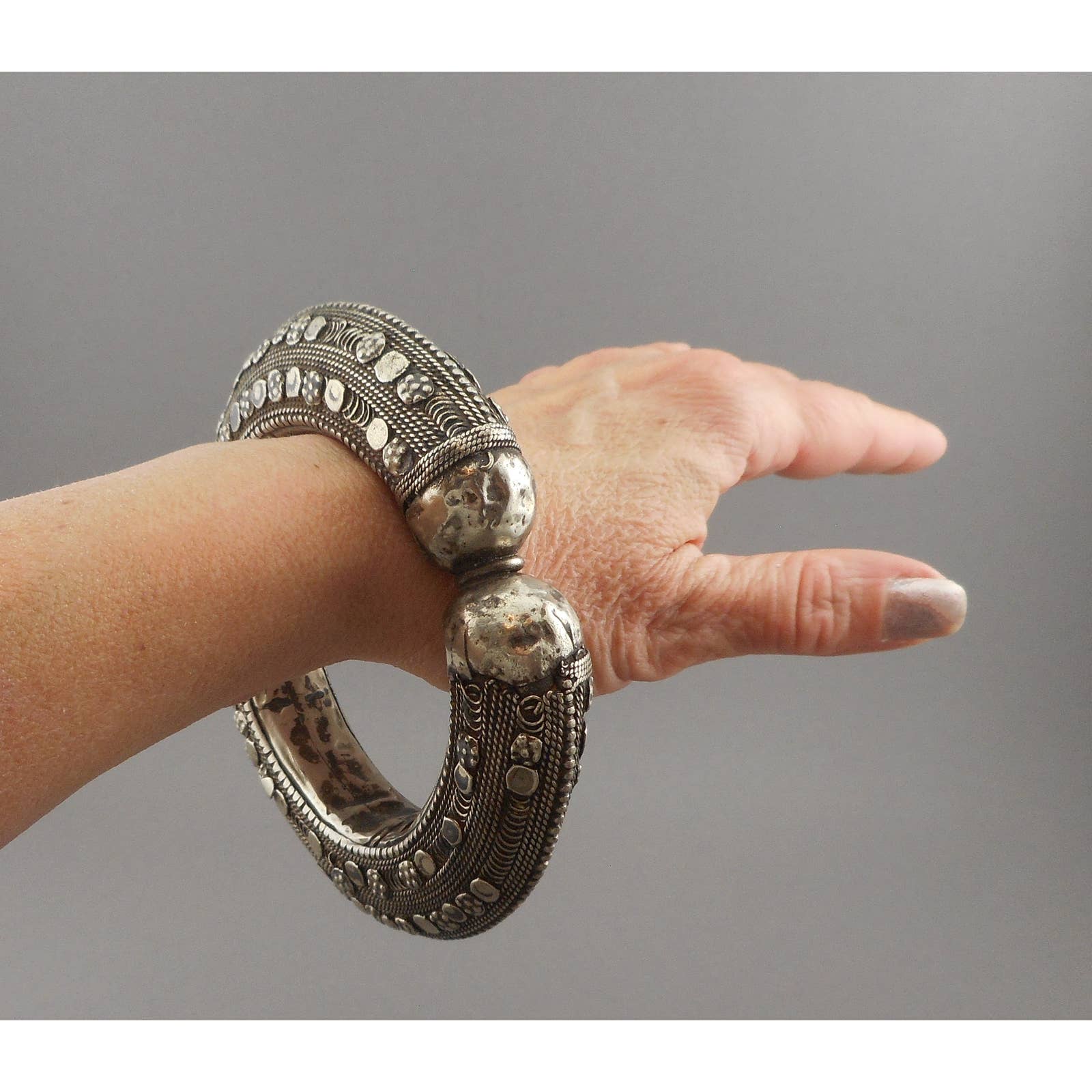 Vintage Silver Indian Twisted Wire Bracelet – Anteeka