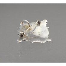 Load image into Gallery viewer, Antique or Vintage Art Nouveau Woman's Head Pin Pendant - Sterling Silver Brooch - Alphonse Mucha Style