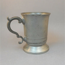 Load image into Gallery viewer, Antique Belgian Flemish 1/2 Pint Pewter Mug Tankard R. Pompe Bruxelles Belgium