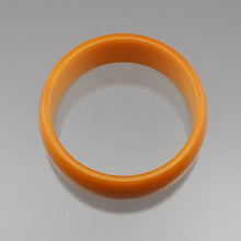 Load image into Gallery viewer, Vintage Authentic Bakelite Bracelet - Opaque Plastic Bangle in Butterscotch Yellow Gold