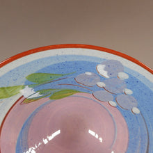 Load image into Gallery viewer, Arne Ase Ceramic Bowls, Set of 6 - Blue Green Pink Glaze, Terra Cotta Color Pottery - Norwegian Artist, Signed ASE