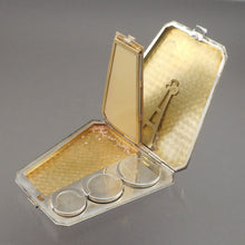 Load image into Gallery viewer, scrap - 122.33 - 11.5.25 - Excellent Antique / Vintage c 1920 Art Deco Sterling Silver Purse - Coin Change Compact Case - Signed J E Blake Hallmark
