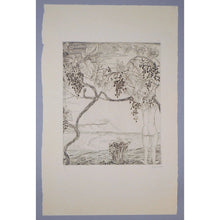 Load image into Gallery viewer, c 1920 Joseph Hecht &quot;Vendange&quot; (Grape Harvest) Engraving Antique Original Print